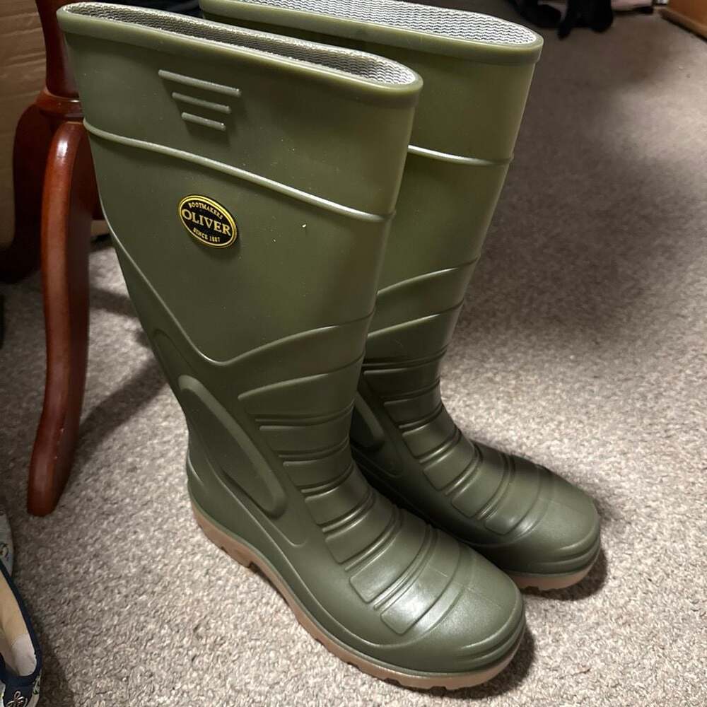 Oliver Bootmakers Green PVC Safety Gumboots